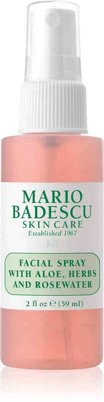 Mario Badescu Spray viso con aloe, erbe e acqua di rose tonificante per il viso illuminante e idratante 59 ml