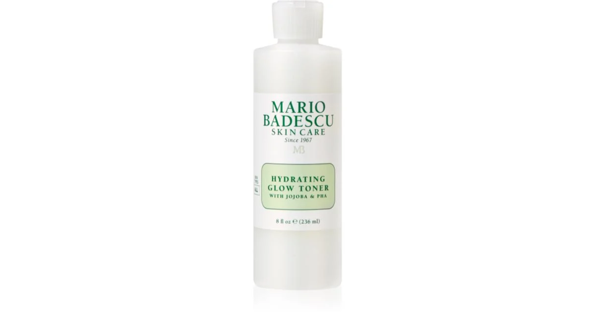 Mario Badescu Tonico idratante e luminoso con jojoba e PHA lozione tonica idratante illuminante 236 ml