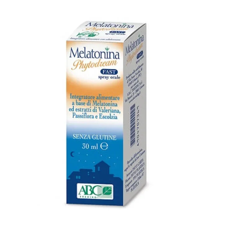 A.b.c. trading srl Melatonina Phytodream Fast Spray Orale Abc Trading 30Ml