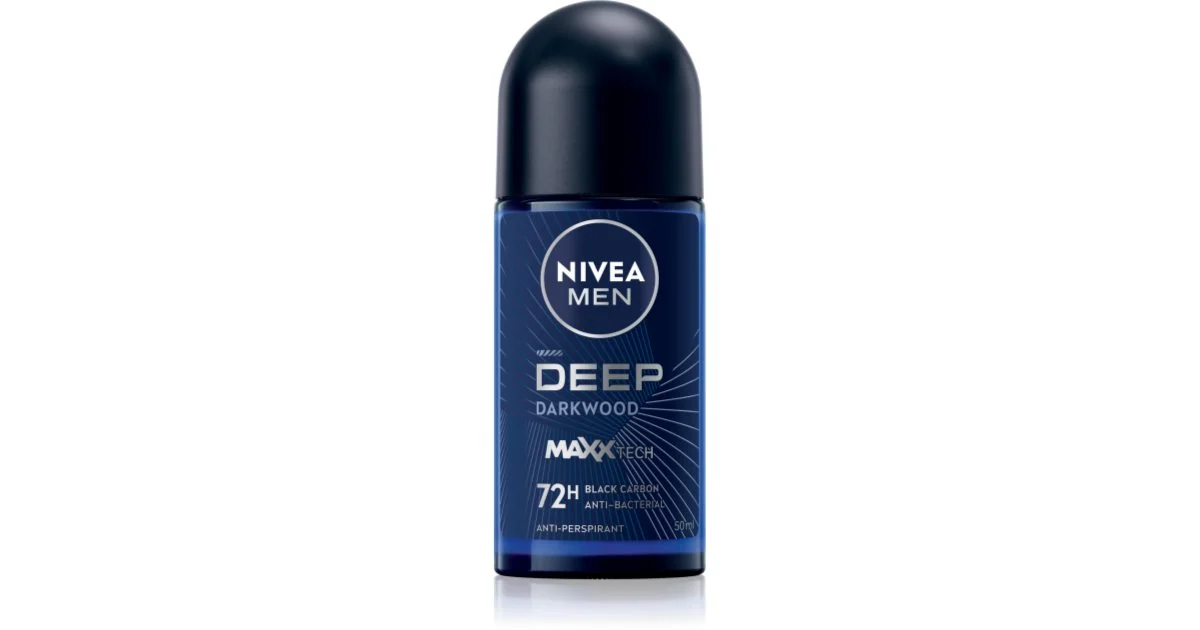 NIVEA MEN Deep antitraspirante roll-on per uomo 50 ml