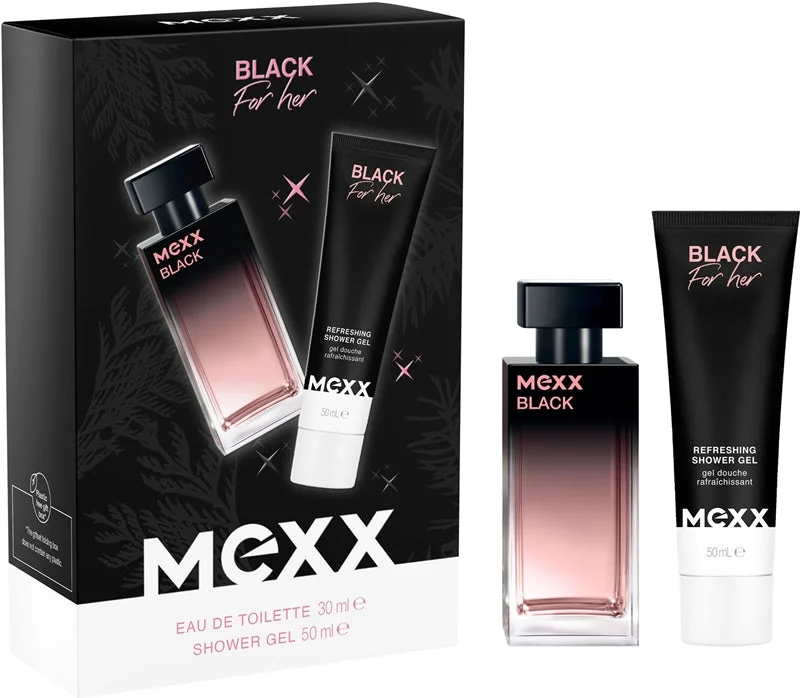 Mexx Black per lei set regalo EDT 30 ml e gel doccia 50 ml