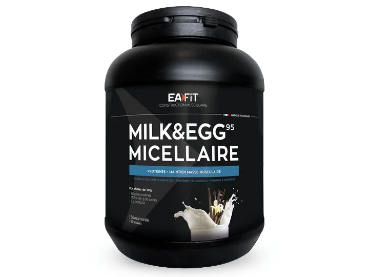 Eafit Milk & Egg 95 Micellare Sapore - Proteine • Mantenimento Massa Muscolare Sapore Vaniglia 750g