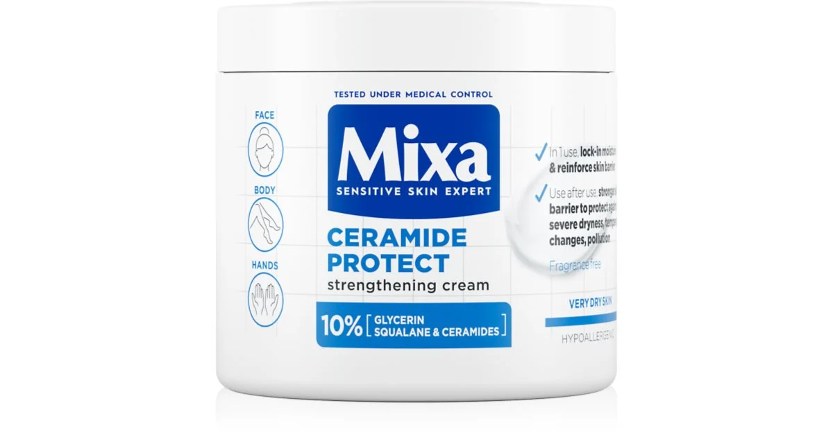 Mixa Crema rinforzante Ceramide Protect (pelle molto secca) - 400 ml