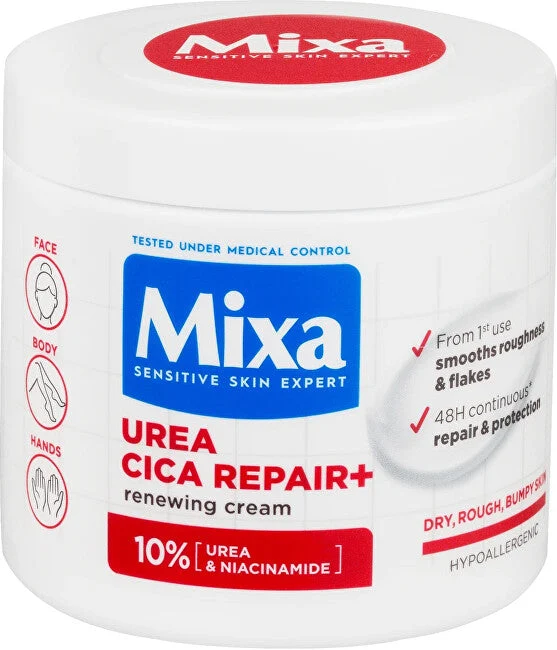 Mixa Cura rigenerante del corpo per pelli molto secche e ruvide Urea Cica Repair + (Crema Rinnovante) 400 ml