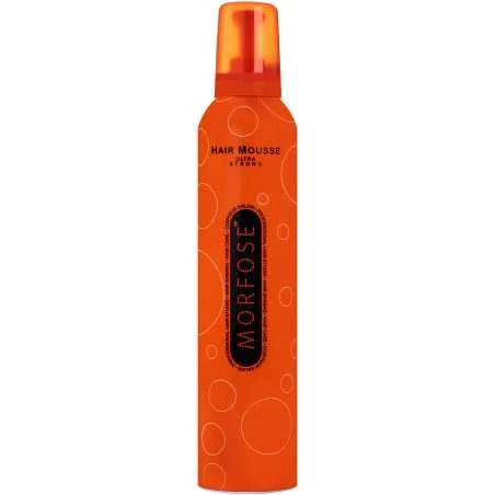 Morfose Hair Mousse Ultra Strong – schiuma forte per lo styling, fissa, aggiunge volume, 350ml