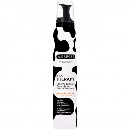 Morfose Milk Therapy Creamy Mousse Conditioner – balsamo in schiuma per capelli secchi e indeboliti, 200ml