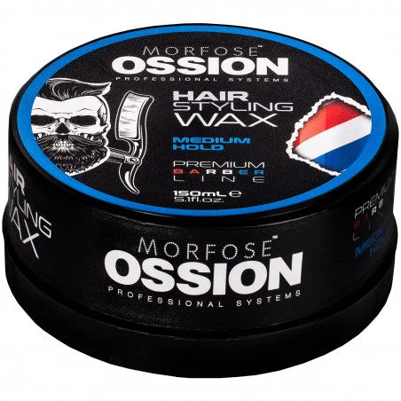 Morfose Ossion Hair Styling Wax Medium Hold – cera lucida per capelli, 150 ml