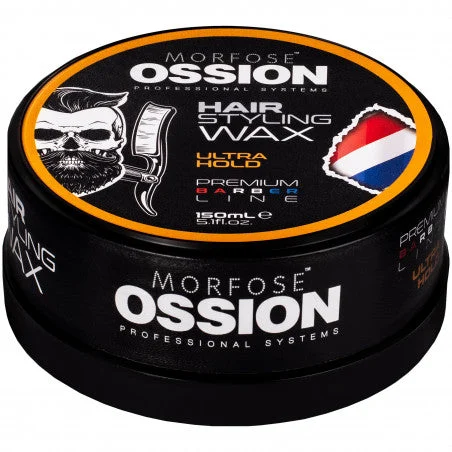 Morfose Ossion Hair Styling Wax Ultra Hold – lucido, cera forte per lo styling, 150 ml