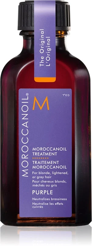Moroccanoil Treatment Purple olio nutriente per capelli biondi e grigi 50 ml