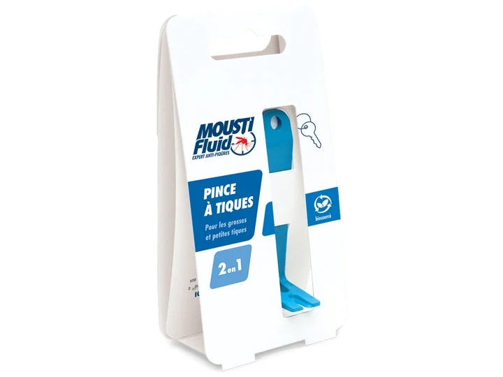 Moustifluid Pinza per zecche 2 in 1
