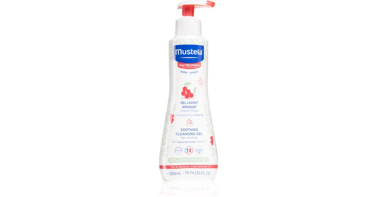 Mustela Bébé Gel Detergente Lenitivo Capelli & Corpo - Gel Doccia - 300ml