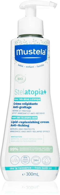 Mustela Stelatopia + Crème Relipidante Anti-Grattage Bio 300ml