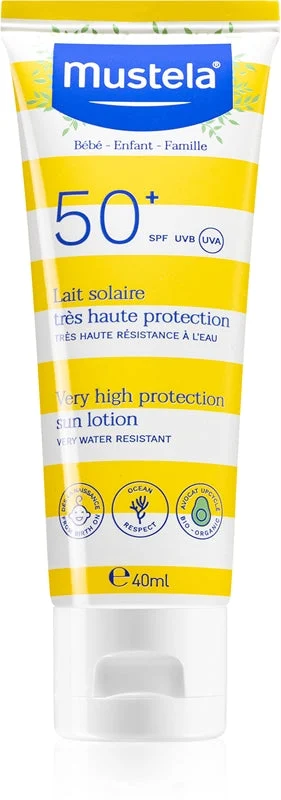 Mustela Latte Solare Altissima Protezione Bambino-Famiglia SPF50+ 40 ml