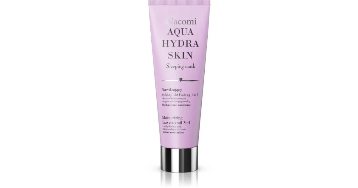 Nacomi Aqua Hydra Skin Sleeping Mask - Cocktail viso idratante 3 in 1 85 ml