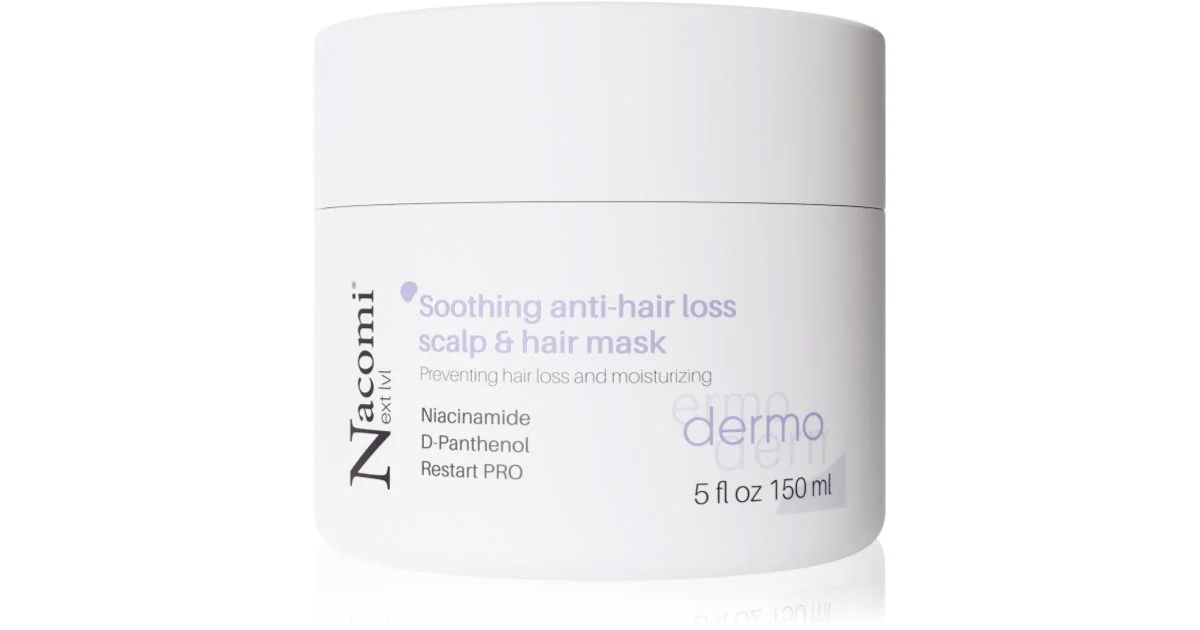 Nacomi Next Level Dermo maschera lenitiva per capelli e cuoio capelluto 150 ml