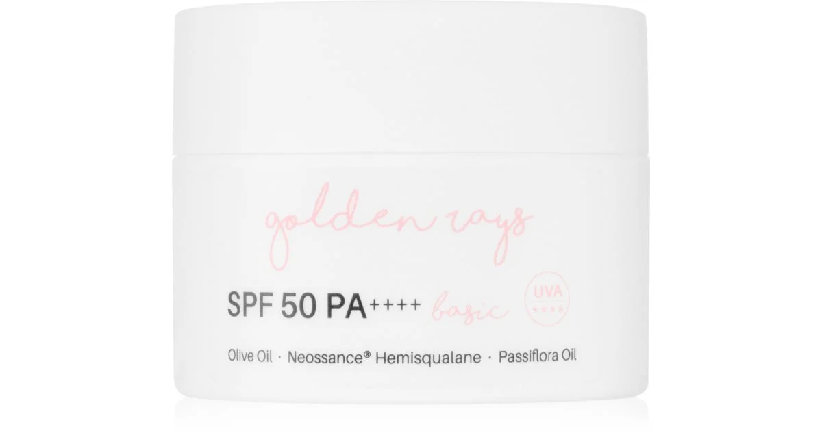 Nacomi Next Level Basic – crema viso idratante SPF 50 UV, 50 ml