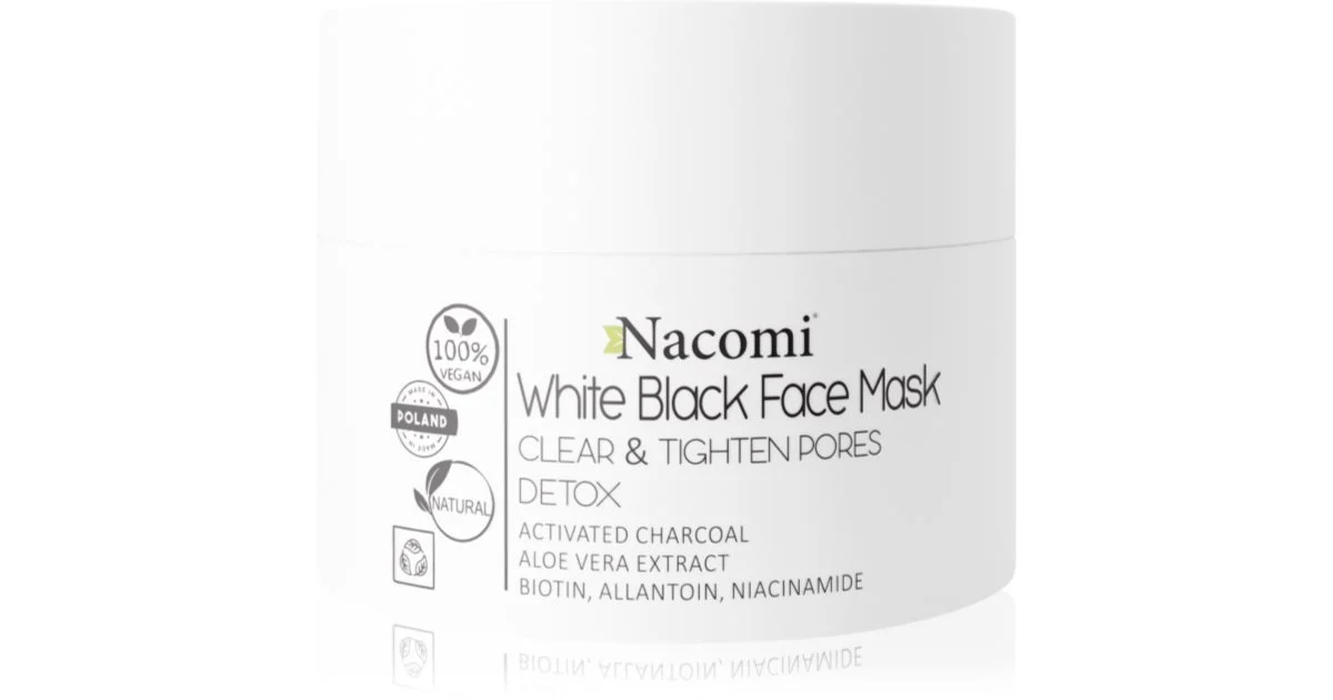 Nacomi White & Black maschera detergente viso 50 ml