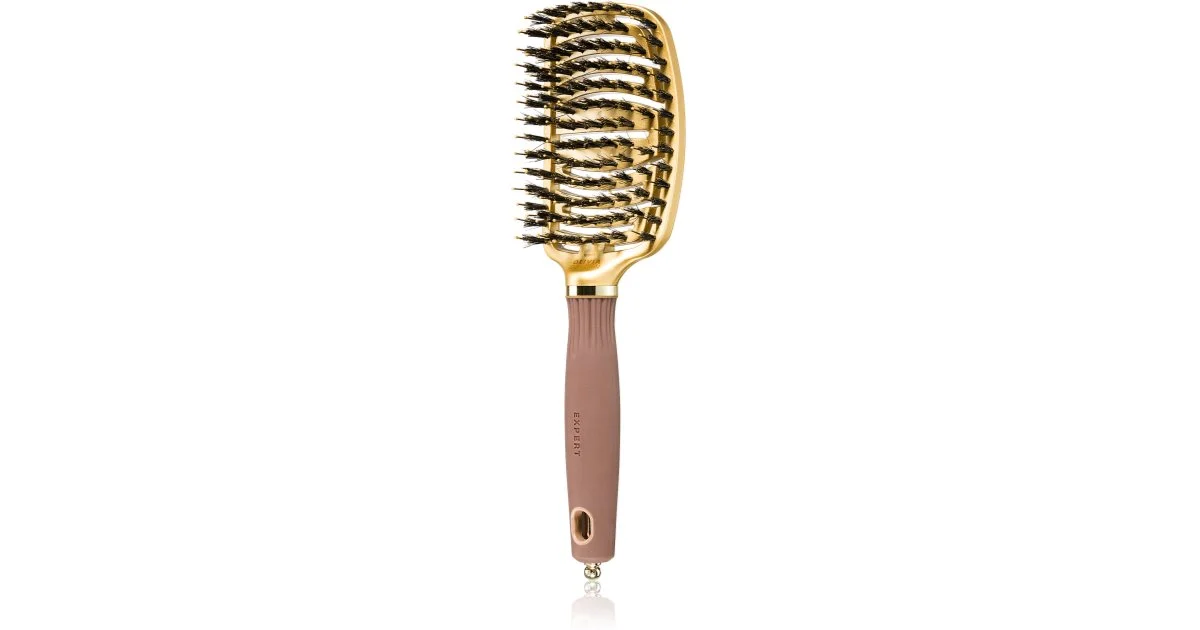 Olivia Garden NanoThermic Ceramic + Ion Flex Collection spazzola per capelli con setole di nylon e di cinghiale