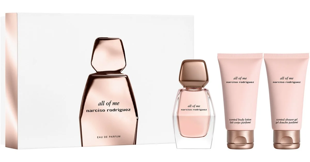 Narciso rodriguez All Of Me Set regalo EDP 50 ml, lozione corpo 50 ml e gel doccia 50 ml