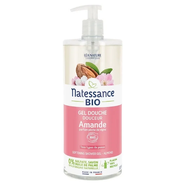 Natessance - Gel Doccia Delicato - Mandorla BIOLOGICA 1L