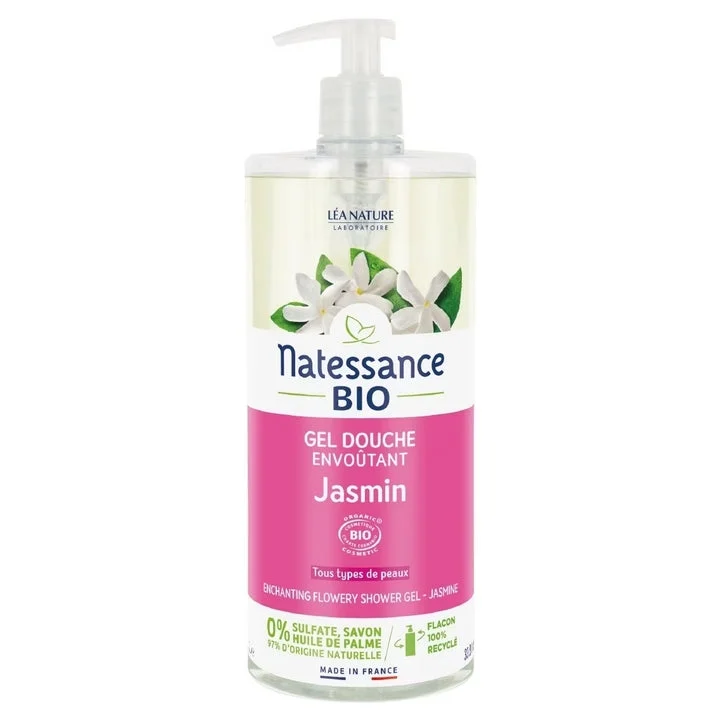 Natessance - Gel Doccia Ammaliante - Gelsomino Biologico 1L