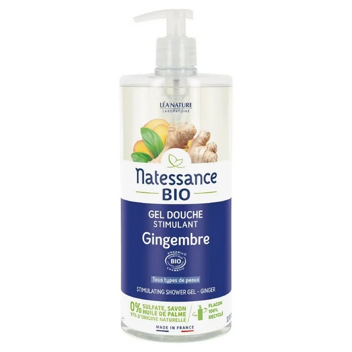 Natessance - Gel Doccia Stimolante - Zenzero BIOLOGICO 1L