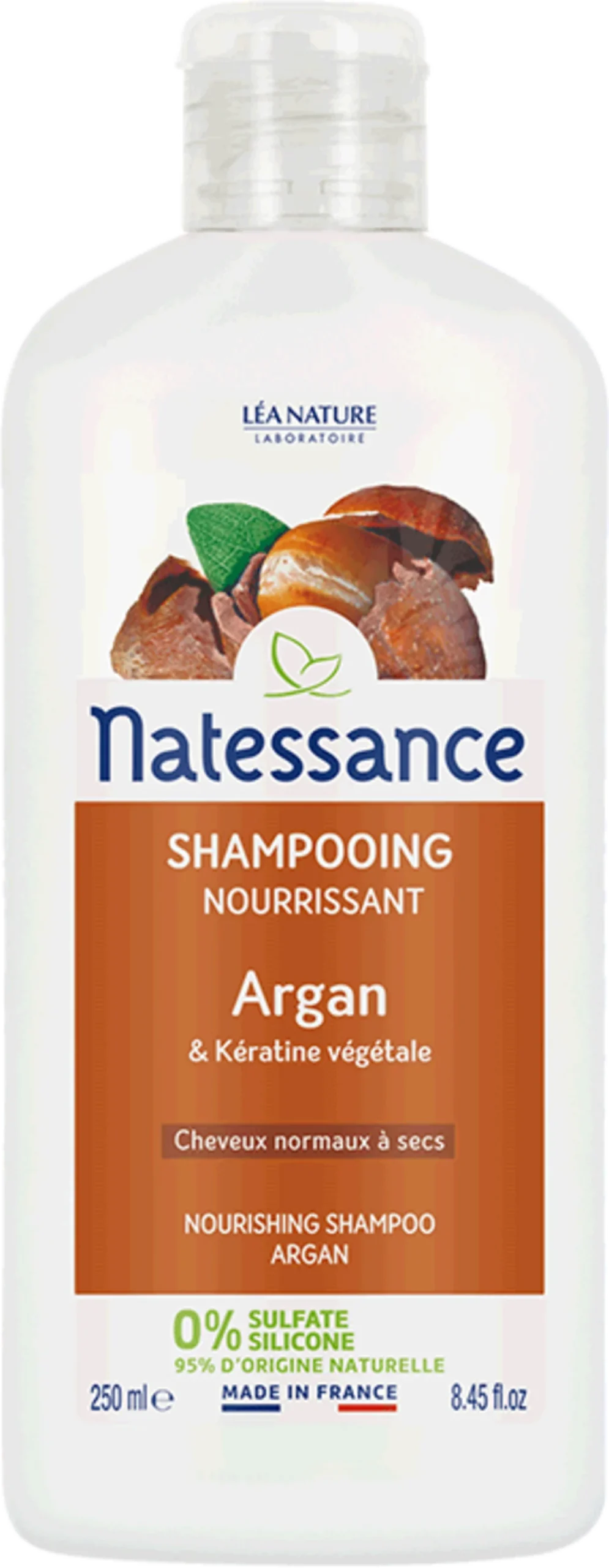 Natessance Argan Shampoo Nutriente Bio E Cheratina Vegetale 500ml
