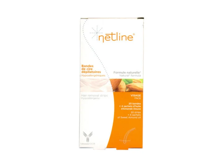 Netline Strisce di Cera Depilatoria Viso x20