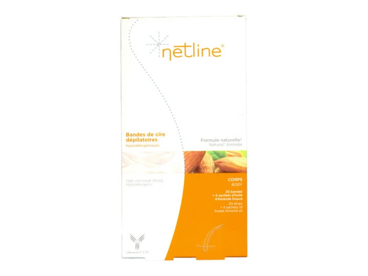 Netline Strisce di Cera Depilatoria Corpo x20