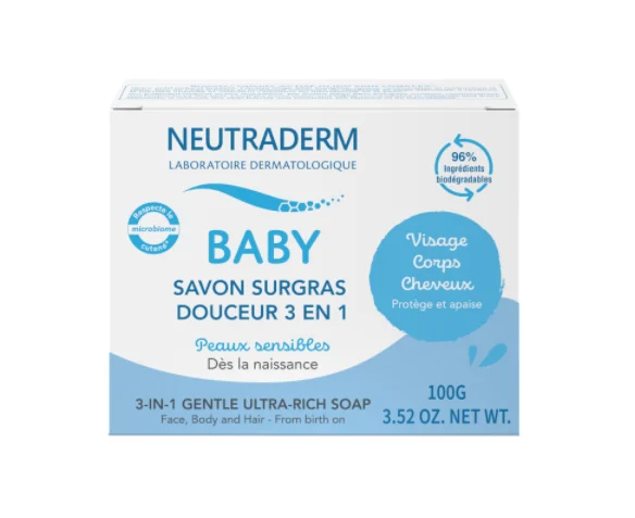 Neutraderm Baby Sapone Sugras Dolcezza 3 in 1 100g
