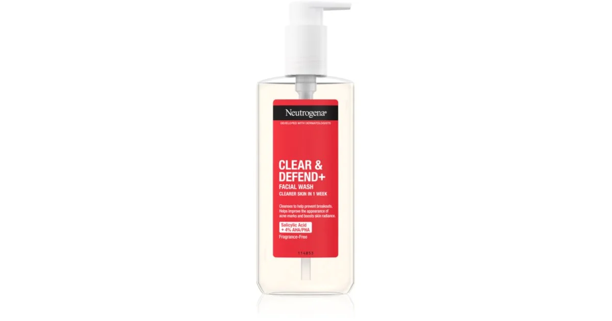 Neutrogena Clear & Defend+ gel detergente anti-acne 200 ml