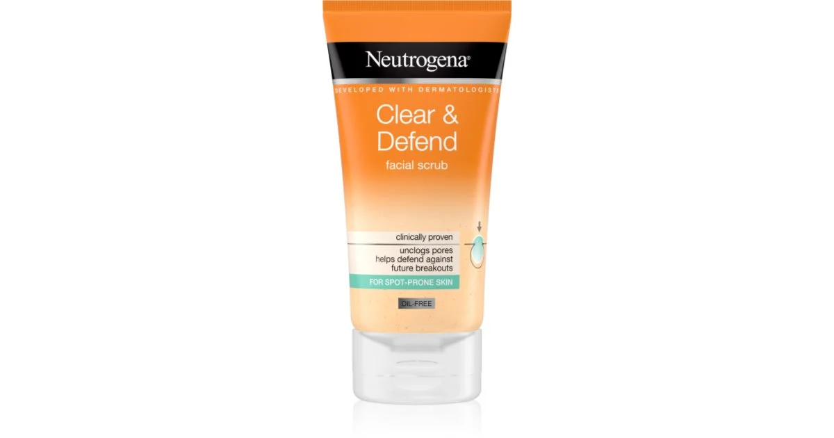 Neutrogena Clear & Defend Scrub - Peeling viso per pelli problematiche - 150 ml