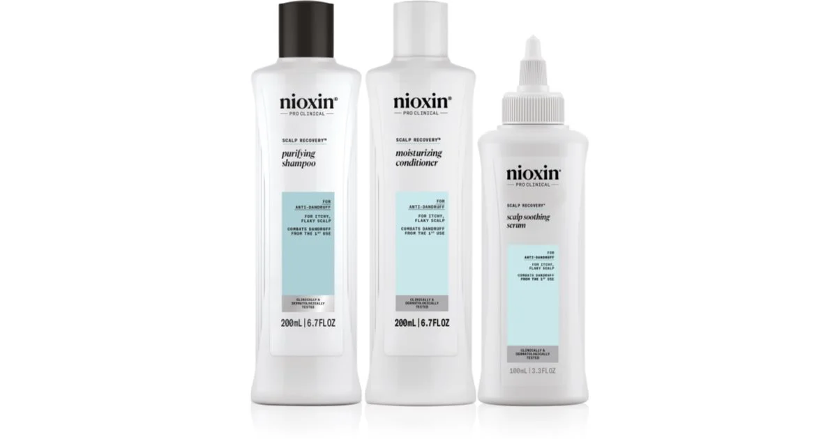 Nioxin Scalp Recovery - Kit Antiforfora - Cute desquamata e pruriginosa 3 U