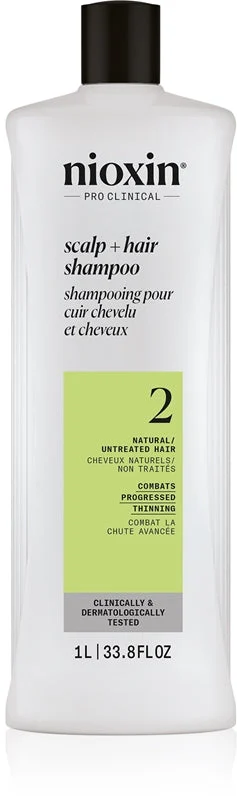 NIOXIN System 2 - Shampoo - Capelli Naturali Con Indebolimento Avanzato 1000ml