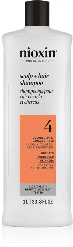 Nioxin System 4 - Shampoo - Capelli Tinti e Danneggiati con Indebolimento Avanzato 1000 ml