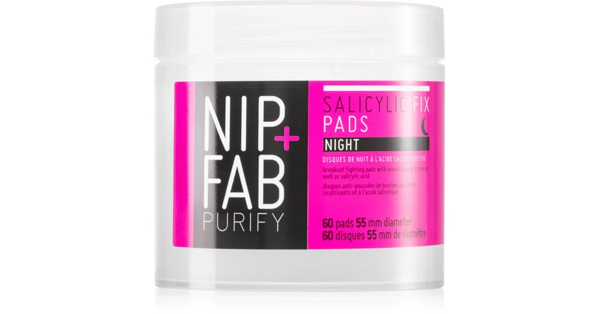 NIP+FAB Salicylic Fix dischetti detergenti per la notte 60 pezzi