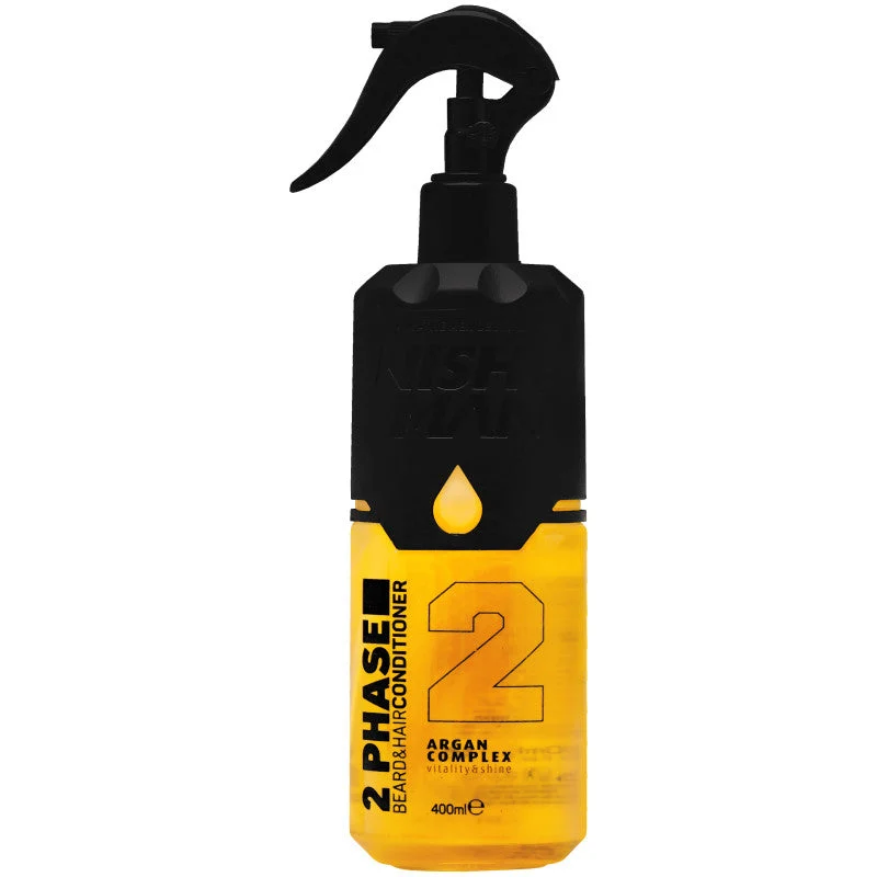 Nishman 2 Fasi Balsamo barba e capelli Argan 400 ml