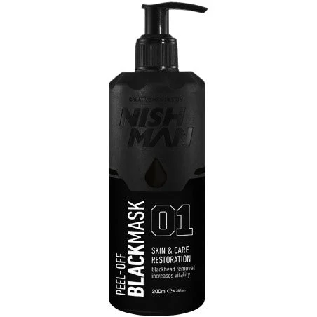 Maschera Nishman Peel-Off Black 01 Maschera Viso 200ml