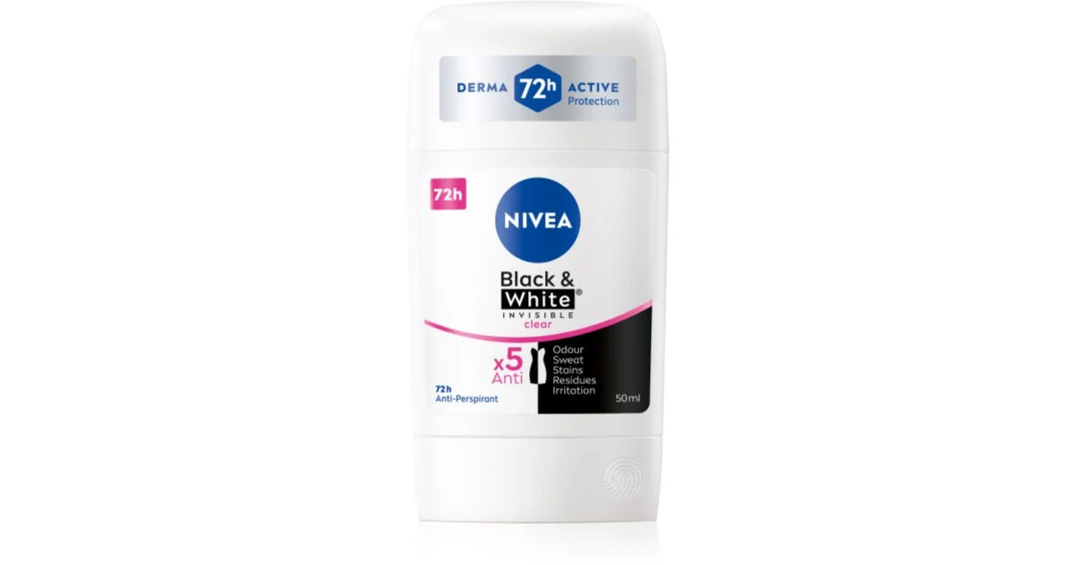 Nivea Antitraspirante trasparente Invisible For Black & White - 50 ml