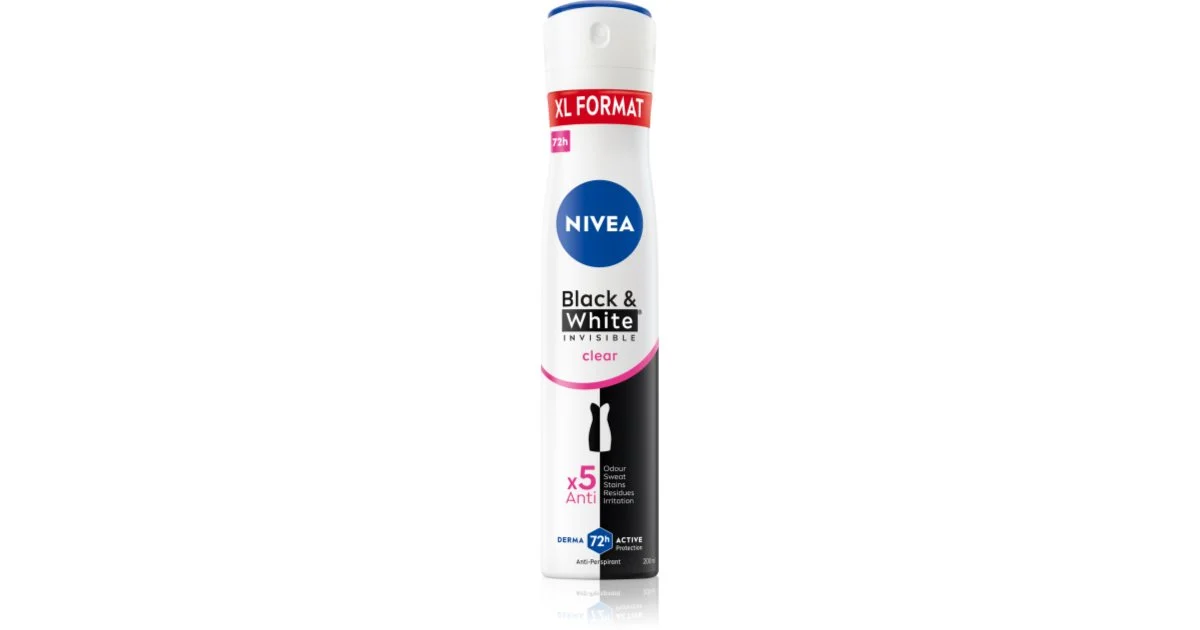 Nivea Antitraspirante trasparente Invisible For Black & White - 200 ml