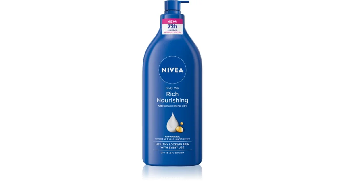 Nivea Lozione corpo nutriente per pelli secche o molto secche (Latte Corpo) 400 ml