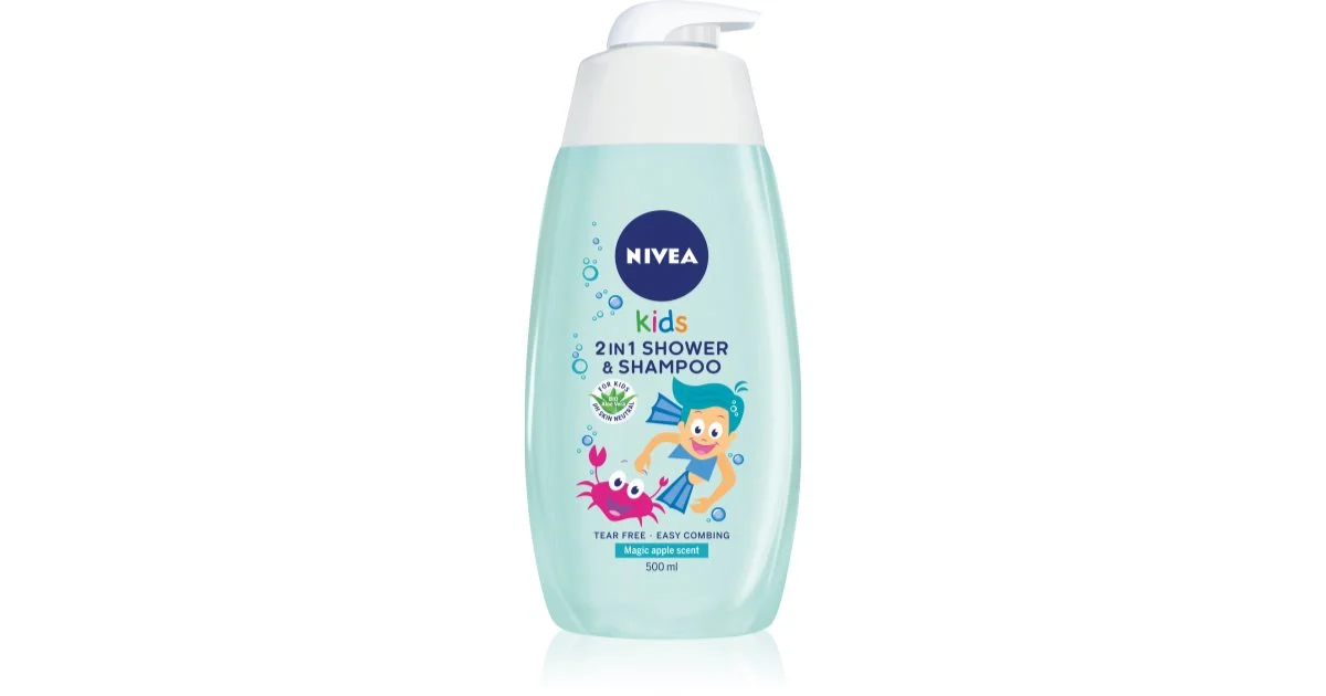Nivea 2 in Doccia & Shampoo - Baby gel e shampoo 2 in 1 al profumo di mela - 500ml