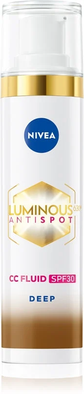 NIVEA Luminous 630 Anti Spot CC cream illuminante SPF 30 colore Deep 40 ml
