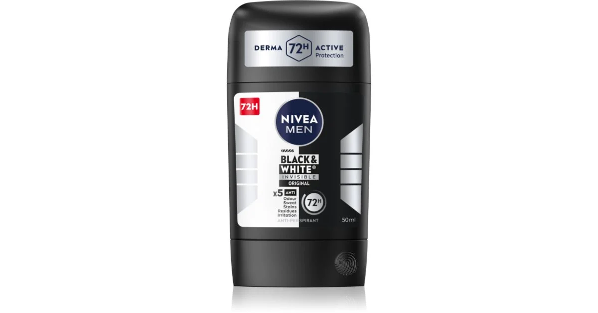Nivea Black & White Invisible Original uomo 50 ml