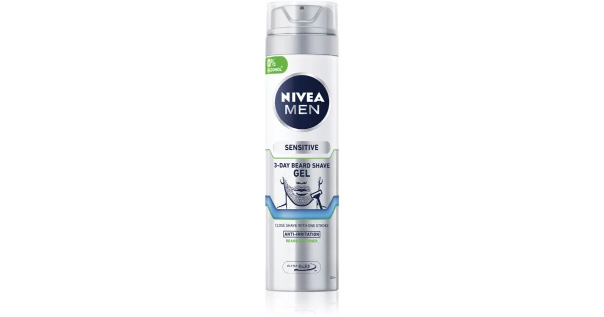 Nivea Barba Uomo Sensibile 3 Giorni - Gel Rasatura - 200ml