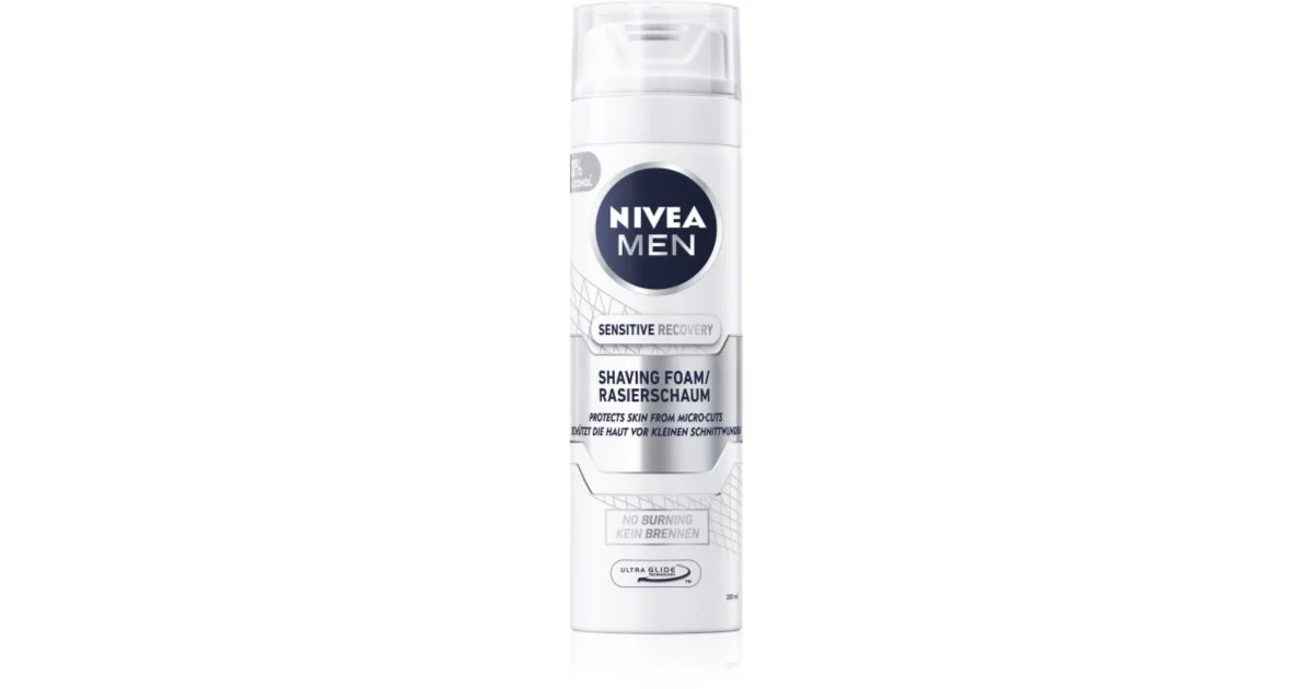 Nivea Schiuma da barba per uomo Sensitiv e Recovery 200 ml