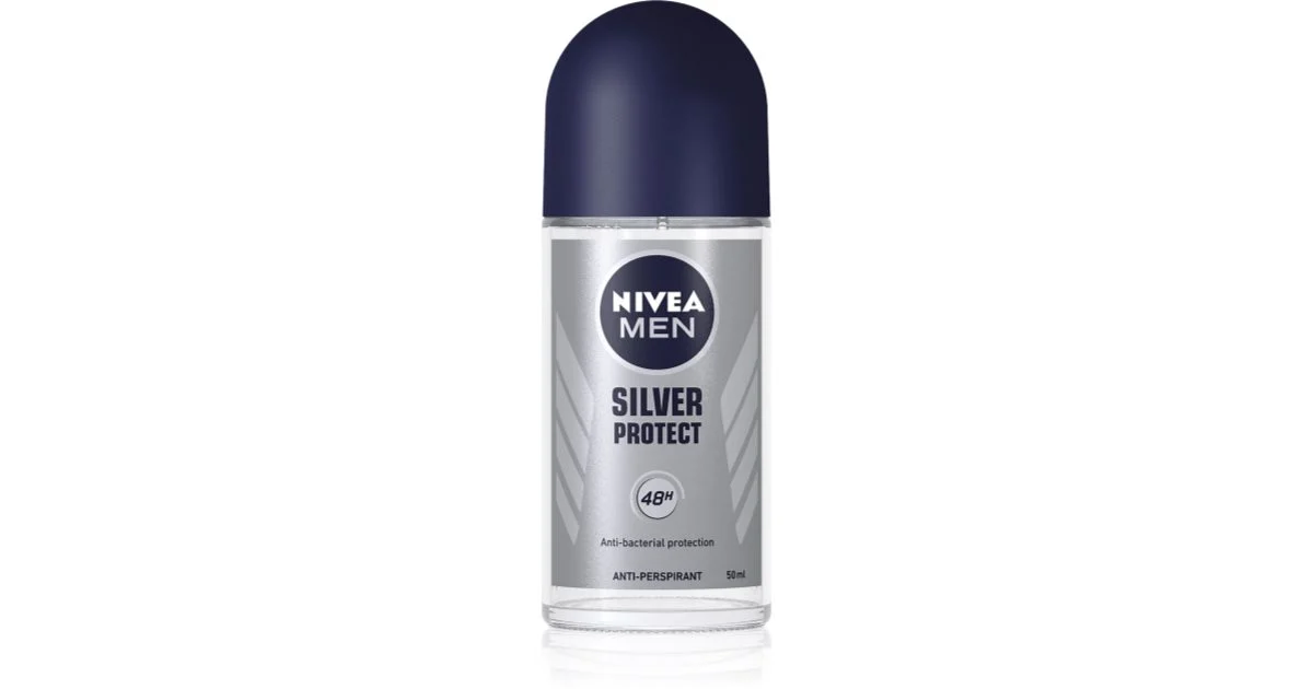 NIVEA Silver Protect antitraspirante roll-on per uomo 50 ml