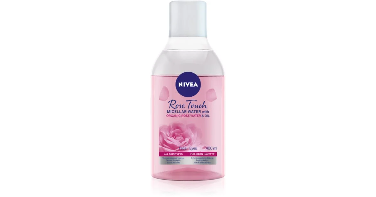 Nivea Acqua micellare bifasica con acqua di rose (Acqua di Rose Micellare) 400 ml