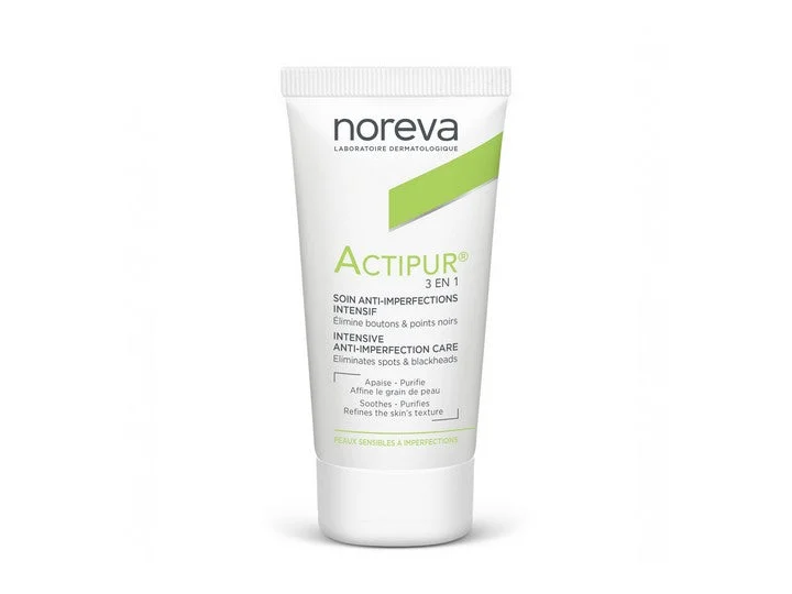 Noreva Actipur 3in1 Trattamento Anti Imperfezioni Intensivo Pelle Sensibile ad Imperfezioni 30ml