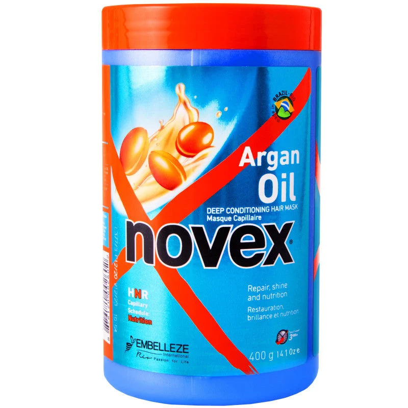 Maschera per capelli nutriente intensiva all'olio di argan NOVEX, 400 g